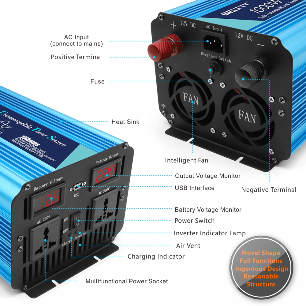 BELTTT 1000W ups inverter